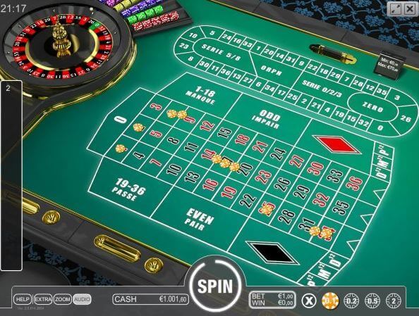 Online french roulette versions