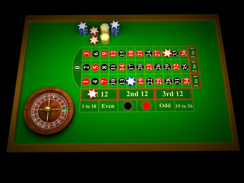 Online Roulette table - Roulette Versions Australia