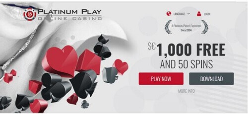 Sign up at Platinum Play Online Australian Casino