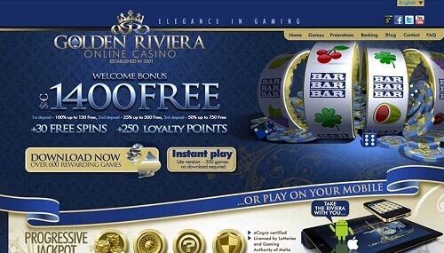 Golden Riviera Online Australian Casino