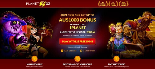 Planet 7 Online Australian Casino