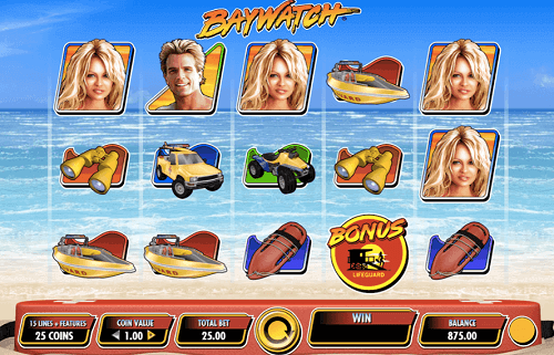 play the baywatch pokies for real money